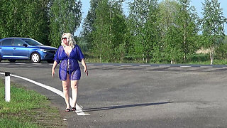 Nude Walk in Road