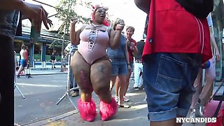 NYCandid 355 Spicee Cajun PLUMPER In Pinkish Leotard