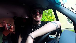 BUMS BUS - Squirting British babe gets fucked in the bus