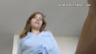 shy 18 years old girl first porn experience