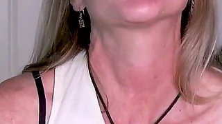 American Mature Lucky Lets You Admire Her Hard Nipples and Fuckable Pussy
