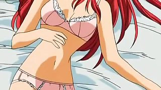 fiery red haired anime girl