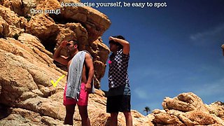 Beautiful Portuguese babe Noe Milk beach seduction and sex