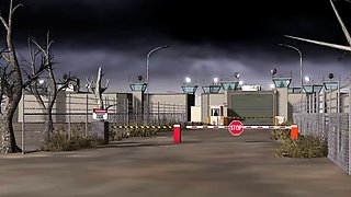 Big black man bangs hot girl in cuffs with many tits in jail