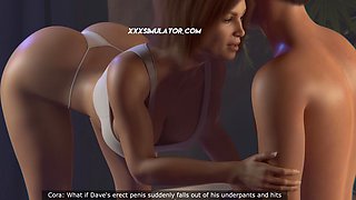 Stepson Fucks Stepmom’s Pussy And Ass Deep In Hotel Bed While Husband Is Dozing Off Nearby