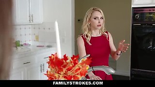 Thanksgiving Taboo Fuck Fest with Horny MILFs and Stepson