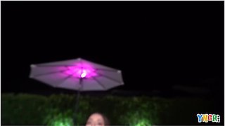 Petite Brunette Hottie Bella Forbes Loves To Fuck By The Pool