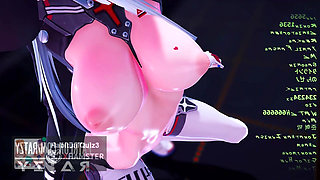 mmd r18 HK416 Klukai kancolle kantai cosplay ahegao dance 3d hentai ass fucking