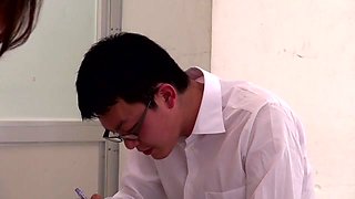 Crazy Japanese model Erika Nishino in Amazing handjobs, panties JAV video