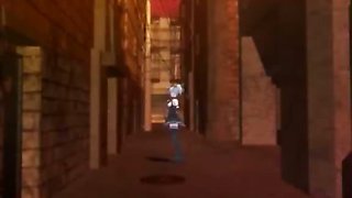 Gangbang with gothic anime girl