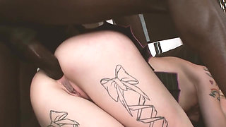 Hard Fuckeds Scene-3_busty Tattooed Blonde Gets a Black Cock in Her Wet Ass