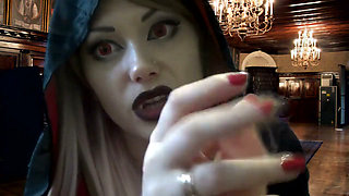 Dangerouse Vampire punish and milk your cock