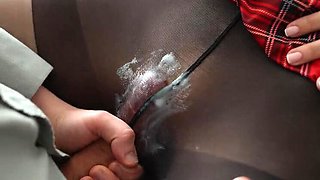 Mia Foster Tore My Tights, Then She Came On My Cock