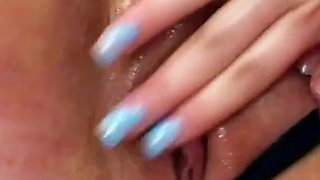 POV MILF fingers big boobs teen to orgasm