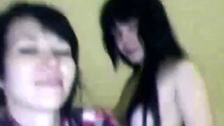 Russian Emo Girl Caught on Webcam