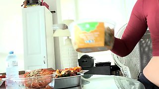 Big boobs russian milf toys her ass on webcam
