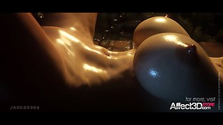 3d animation thressome with orcs and a big tits beauty