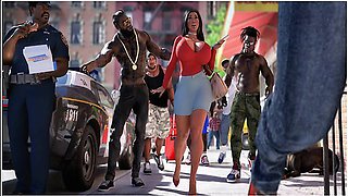 Car Toon In Bbc Birthday Party Interracial Gangbang