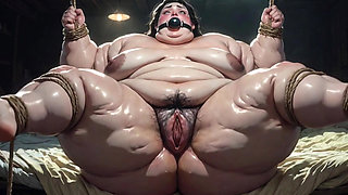 Virgin SSBBW with Hairy Pussy in Bondage - Scared but Desperate for First Cock