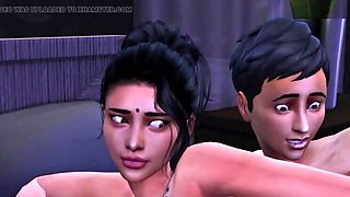 StepLustDiaries: Cheating Indian Housewife Fucked Hard In Front Of Husband - 3D Cartoon Sex