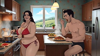 Desi horny indian wife animation video with hindi audio