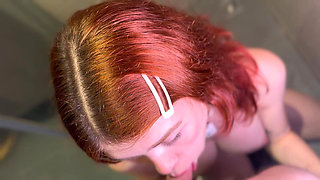 Shower with a redhead stepdaughter gets way too intense