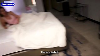 Stepson fucks a busty stepmom beautifully in the hotel