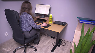 Office Tease Turned Into Split Pants Disaster