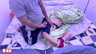Horny Aunty's Big Tits Get Grabbed From Behind And Fucked Hard