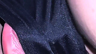 Stranger Cums Hard Inside Her Panties Under Skirt on Subway Train