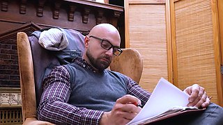 Horny stepson rides his stepdad fat dick