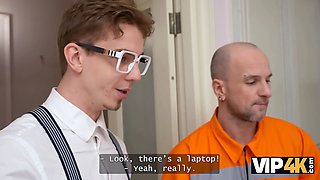 Vip4k. russian bitchy debtor polly yangs gets Double Penetration in narrow ass hole and cunny