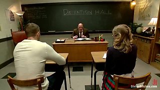 Bratty Princess Penny Makes Teacher Watch Her Fuck in Class