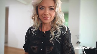 Relish Shalin Devinne's Blonde Office Passion in an Anal POV
