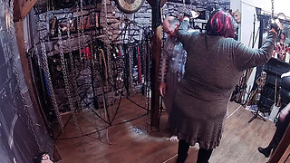 Part 1:- Punishment session for Stephanie for not sucking enough cock with Domina Satana and Lanista Bear.