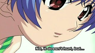 Busty Hentai Slut Seduces Young Boy at Public Pool