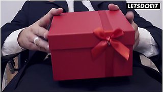 Seductive Secretary Surprises Boss On Valentines Day