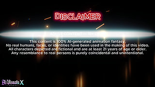 Hot Blonde Cowgirl 3D Animation - Ai Generated
