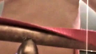 Kinky teen fetish lesbian plays in bed