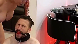 Femdom Dominatrix Doggy Slave Humuliation Duct Tape Pissing