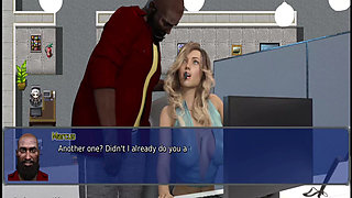 The office wife #21 - Stacy gave Marcus a hand job and sucked off the cum
