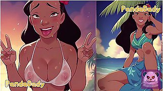Nani Pelekai Hentai - (lilo & Stitch) Sex On The Beach Blowjob