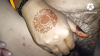 Newly married bride first night