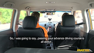 Fake Driving College - Messy Creampie and Deep Throat Blowjob Action
