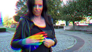 Fake tits, german outdoor, deutsch