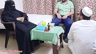 Muslim Women Fucked by the Doctor in Front of Her Husband Because She Could Not Get Pregnant, threesome Sex. Part -2