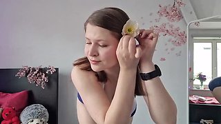 TinniAngel JOI Countdown: Watch Me Try On Beach Outfits & Jerk Off POV