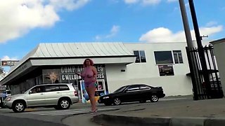 Sexy Street Hookers Show Tits and Shake Ass in Public