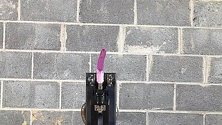 Scene 16: 3 Part Predicament Bondage Fucking Machine and Bound Blowjob