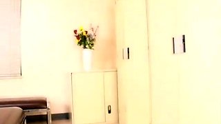 Bodacious Asian nurse in uniform is starving for hard meat